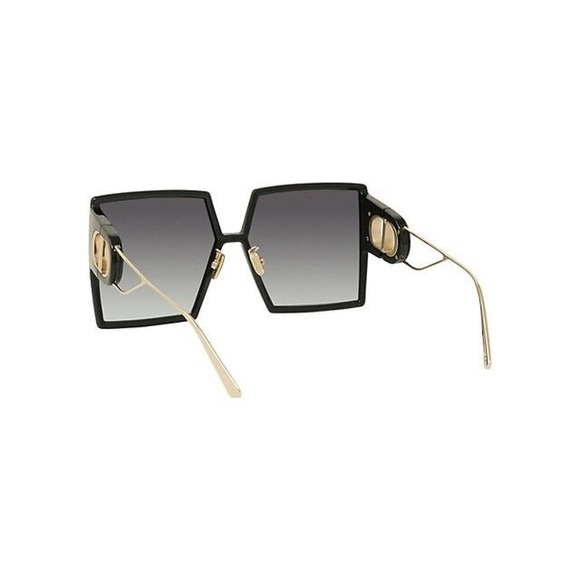 Christian Dior 30Montaigne 12A Black Gold Grey Lens Women Sunglasses Oversize main image 5